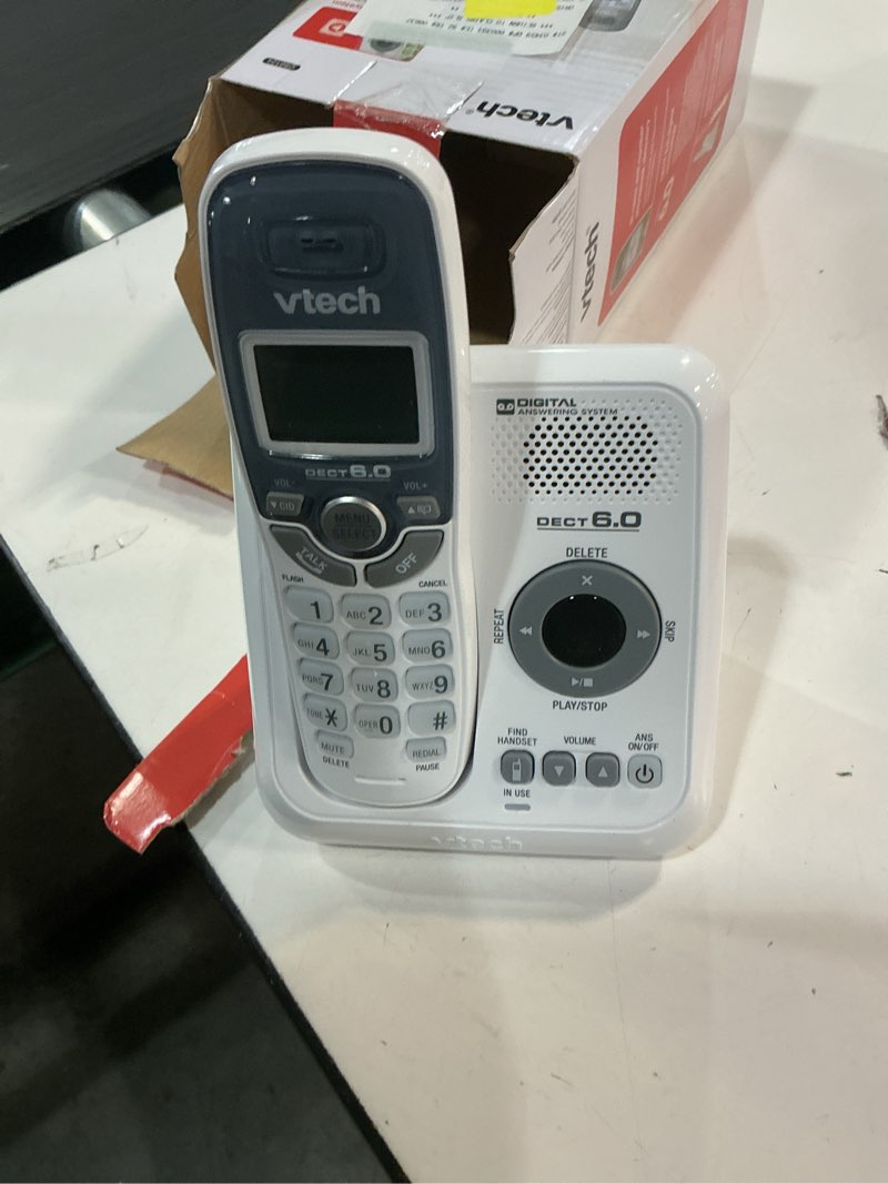 Condition photo showing Good Condition for vtech cs6124 dect 6.0 cordless phone with answering system and caller id/call waiting  white with 1 handset