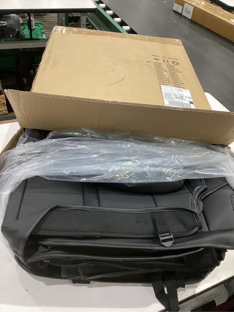 Condition photo showing New/Like New for diffcar® seat covers for ford f150: 2015-2026 supercrew/crew cab, full set faux nappa leather truck seat covers for f-150 xl xlt, custom fit car accessories pickup seat protectors for f 150, black