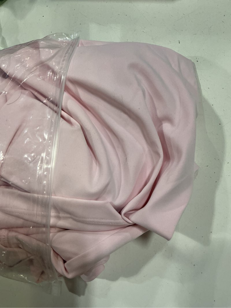 Condition photo showing Good Condition for m moteepi women maternity athletic dress sleeveless split ruched pregnancy golf tennis dresses built in shorts and bra for summer casual light pink medium