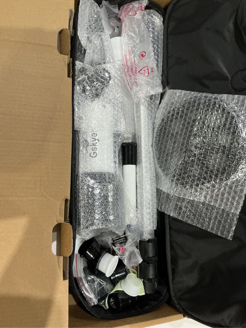 Condition photo showing Good Condition for gskyer telescope, 70mm aperture 400mm az mount astronomical refracting telescope for kids beginners - travel telescope with carry bag, phone adapter and wireless remote.
