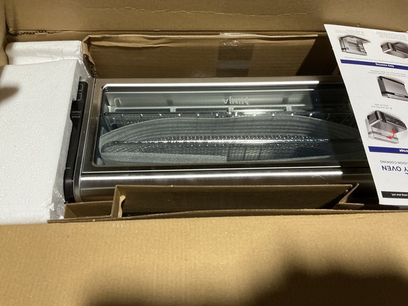 Condition photo showing Good Condition for Ninja - Foodi 8-in-1 Digital Air Fry Oven, Toaster, Flip-Away Storage, Dehydrate, Keep Warm - Stainless Steel/Black