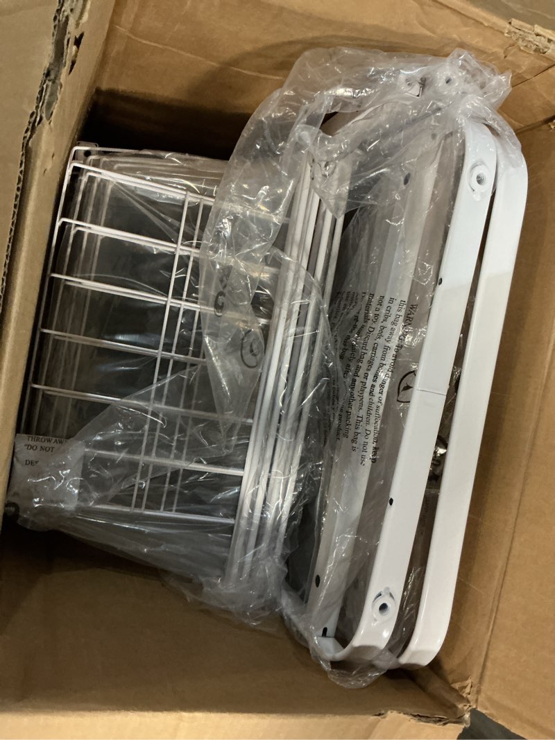 Condition photo showing Good Condition for 4 drawer metal storage organizer white - brightroom™: steel utility storage, fixed shelves, universal wire drawers