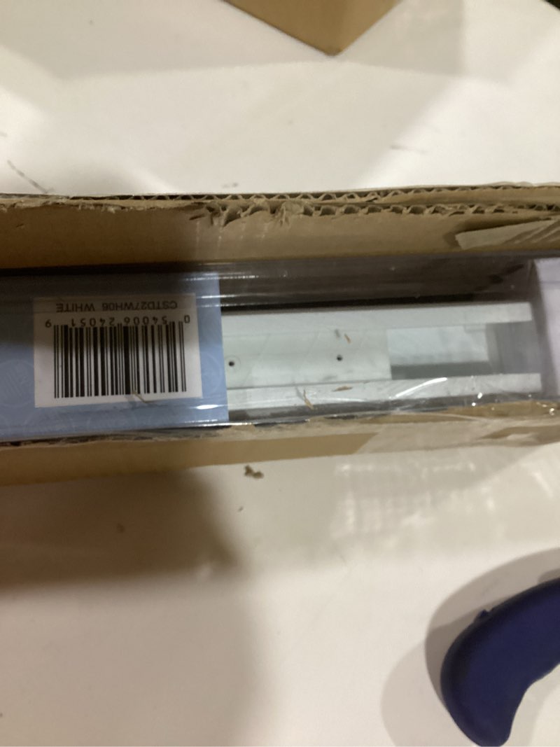 Condition photo showing Good Condition for Cordless Cellular Pleated Window Shades - 27 Inch Width, 64 Inch Length - White - Light Filtering Top-Down Honeycomb Pull Down Blinds for Windows and Skylights by Achim Home Decor 27"W x 64"H White