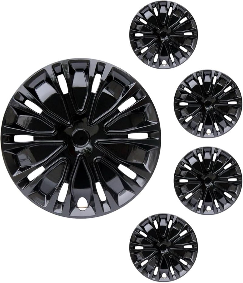 Hubcaps Wheel Cover Replacement R16 Size Hub Cap Universal-Fit Steel Wheel Rim Caps ABS Tire Covers 