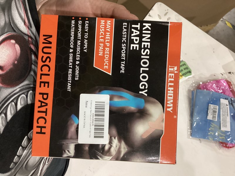 Condition photo showing New/Like New for Kinesiology Tape Precut Pro-Waterproof Elastic Athletic Tape,Medical Grade Cotton Adhesive Sports Tape for Muscle Pain Relief & Joint Support, Breathable K Tape (Multicolor)