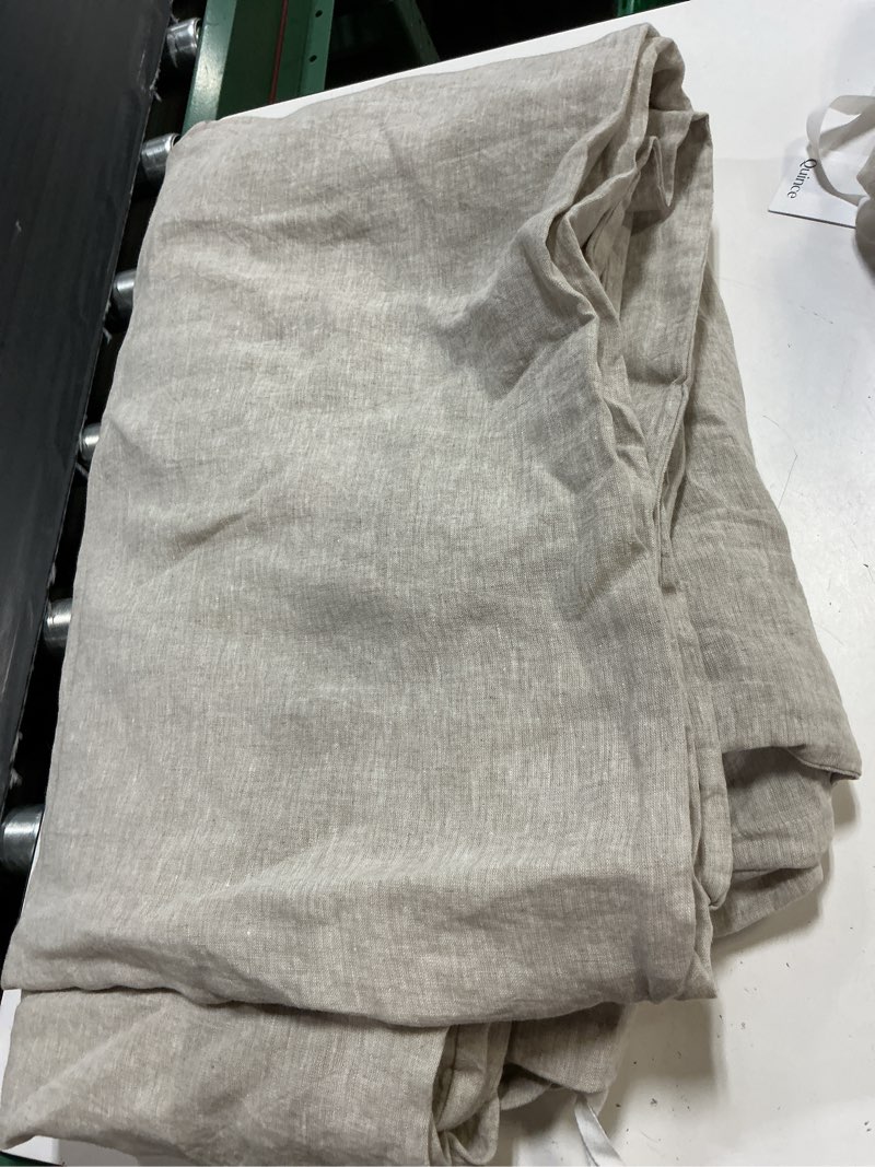 Condition photo showing Good Condition for quince european linen duvet cover  king/calking natural chambray