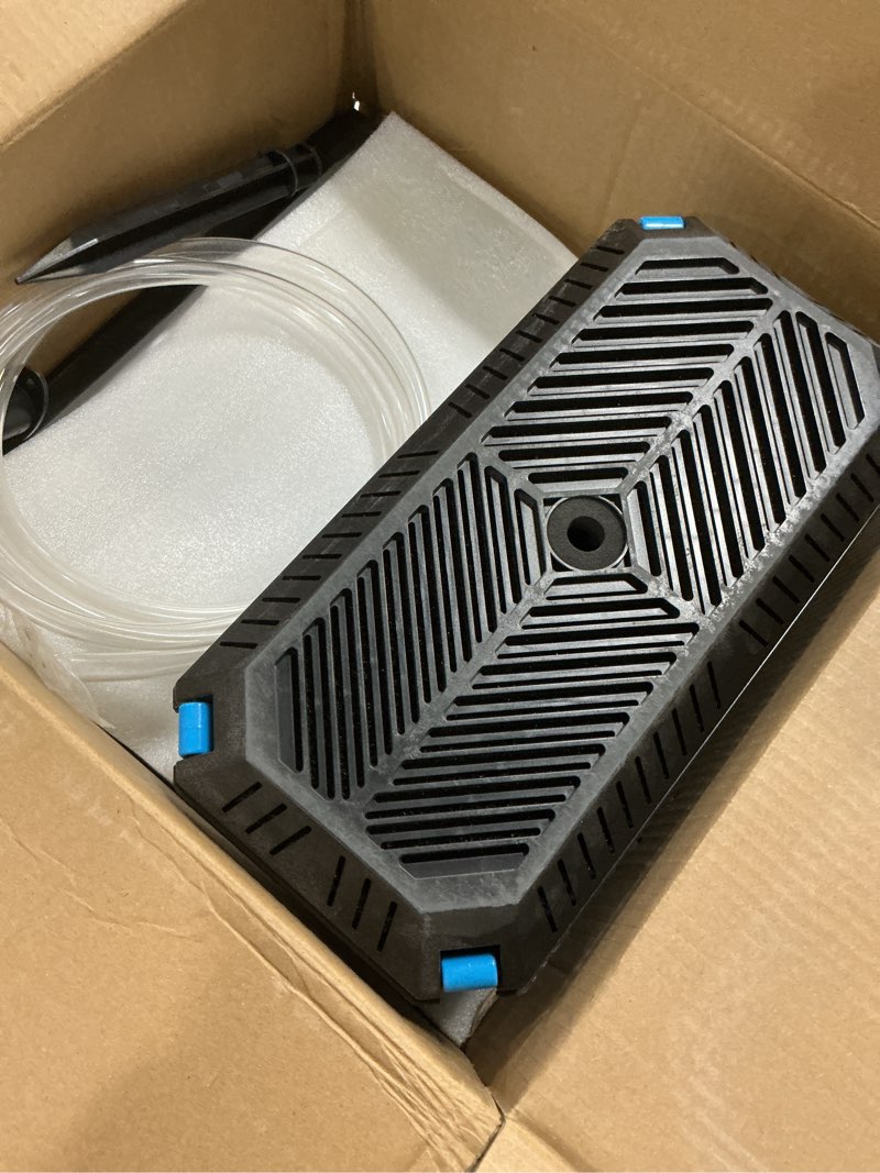 Condition photo showing Good Condition for poposoap 25w solar pond filter with water pump, solar pond filter box water flow adjustable, pond fi