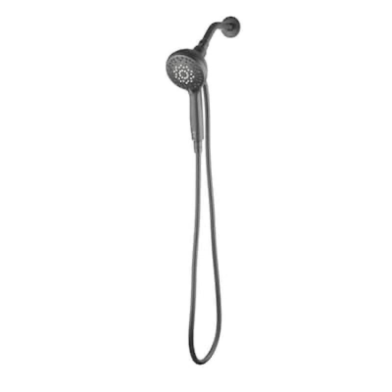 100+ bought last week allen + roth Galway 6 -Spray Matte Black 5-in Round Handheld Shower Head 1.8 GPM