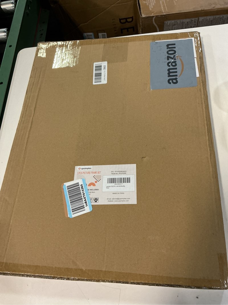 Condition photo showing New/Like New for upsimples 18x24 Picture Frame Gold 3 Pack, Scratch-Proof Poster Frames 18 x 24 for Photo Gallery - Slide-In Strips, Horizontal or Vertical Wall Mounting Gold 18x24