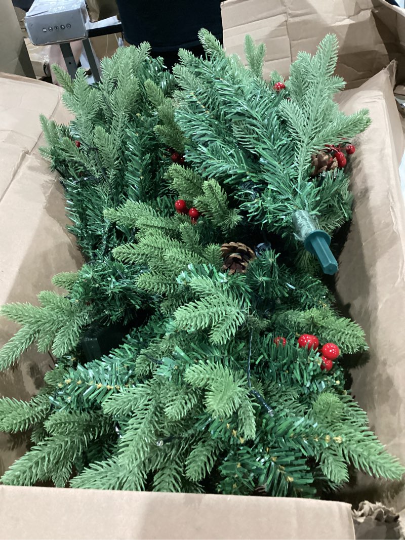 Condition photo showing Good Condition for joyhalo 2pcs set 4ft outdoor christmas trees for porch