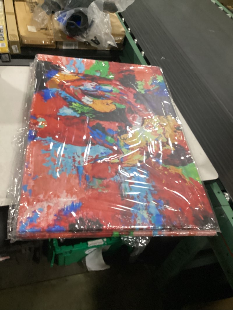 Condition photo showing Good Condition for fchen art boxing poster,boxing sports colorful canvas wall art movie decor for kitchen wall decor,picture drawing painting room decor artwork framed and stretched 60x90cm red-4 35.4"l x 23.6"w