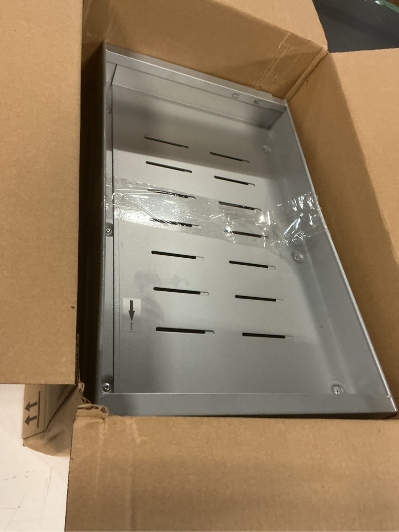 Condition photo showing Good Condition for 2Pack Expandable Pull Out Cabinet Organizer 21"Deep With Raising Pad for Framed Cabinets, Upgrade 3 Slide Rails Slide Out Drawers,Roll Out Shelves Adhesive,Adjustable Width 12.05"-20.4"Silver Silver 21"D x 12.05"-20.4"W(2Pack)