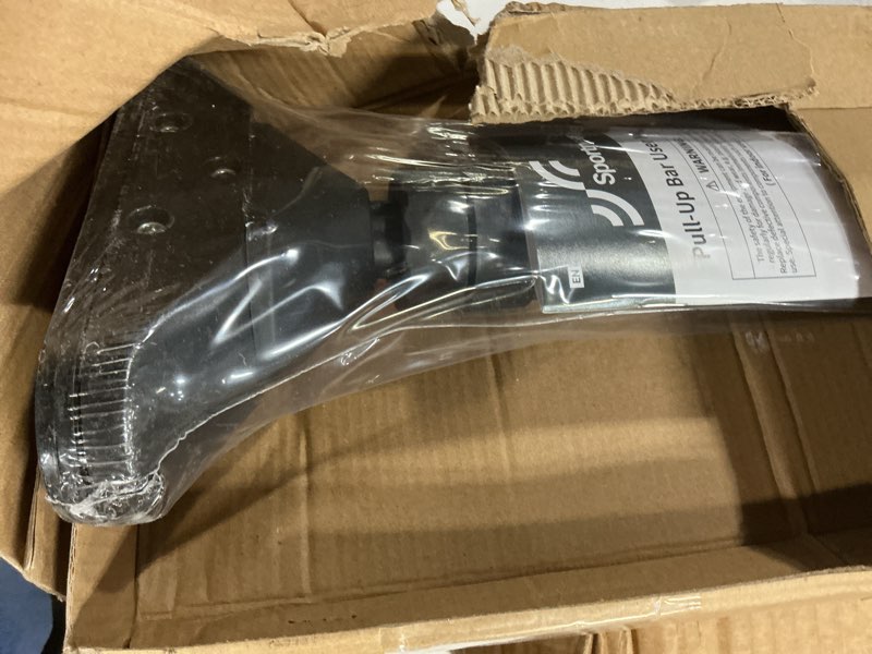 Condition photo showing New/Like New for sportneer pull up bar: strength training chin up bar no screws - adjustable 29.5''-37''(75-94cm) width locking mechanism pull up bar for doorway - max load 440lbs for home gym upper body workout, non-slip