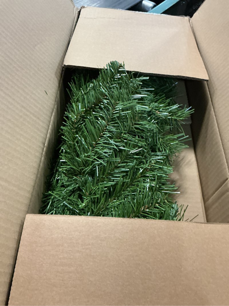 Condition photo showing Good Condition for National Tree Company 9 ft Unlit Winchester Pine Artificial Christmas Garland, Christmas Decoration with 200 Tips, Green