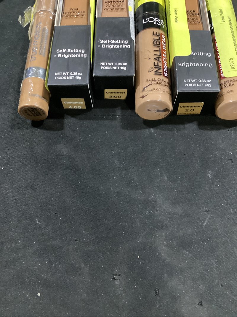 Condition photo showing As Is for assortment of cosmetics: random 10 pieces, deep complexions