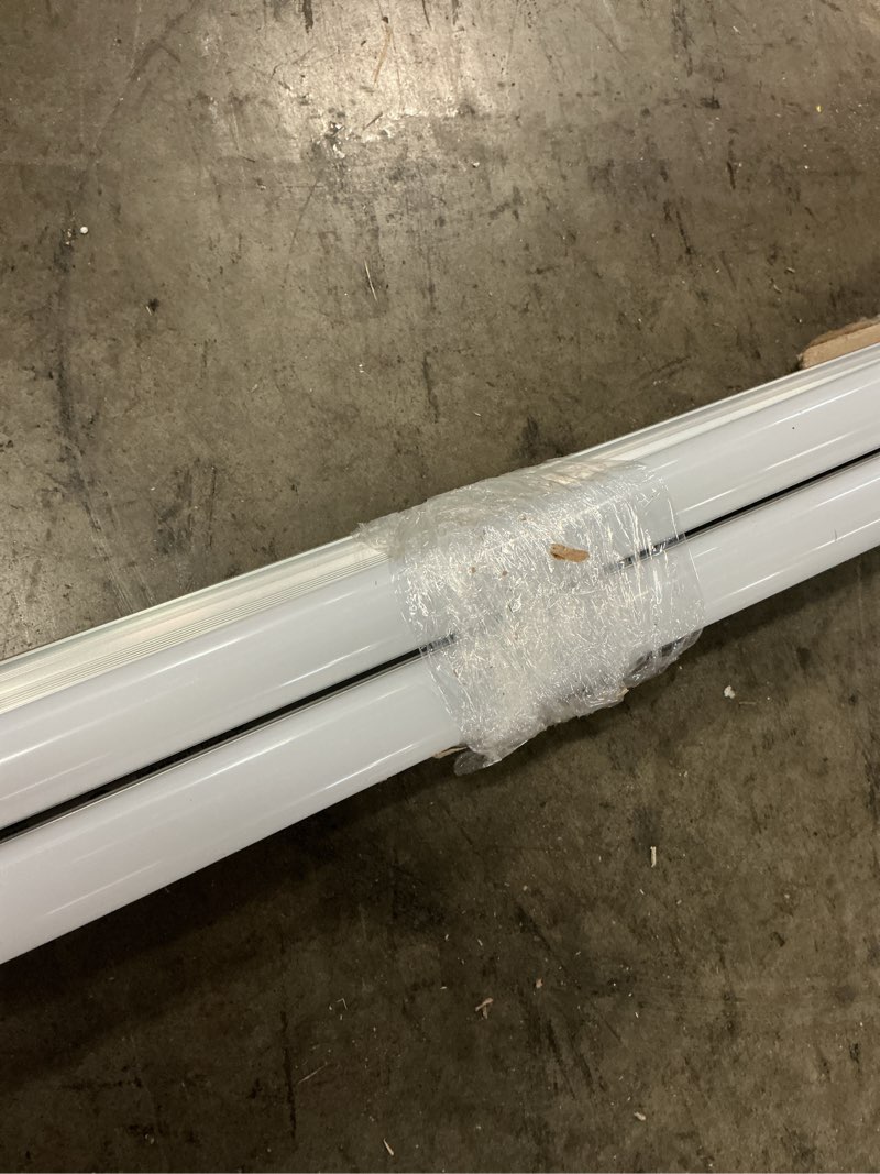Condition photo showing Good Condition for jesled t8 t10 t12 8ft led light bulbs, 50w 6000lm, 5000k daylight white, single pin fa8 led tube replacement for fluorescent fixtures, frosted, ballast bypass, warehouse workshop garage lights 4-pack frosted 4 count (pack of 1)