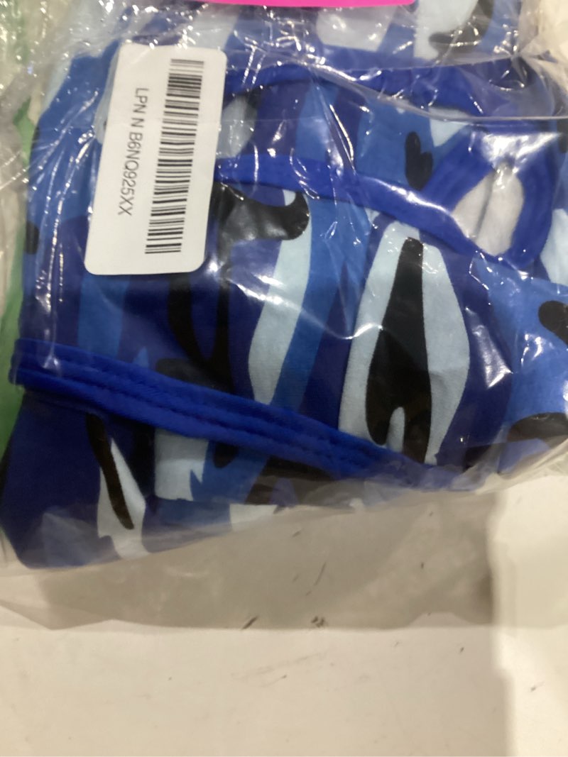Condition photo showing Good Condition for kuoser recovery suit for dogs cats after surgery, professional pet recovery shirt dog abdominal wounds bandages, substitute e-collar & cone,prevent licking dog onesies pet surgery recovery suit m (back:13.4-16.1'', weight:14-25 lb) bluecamo