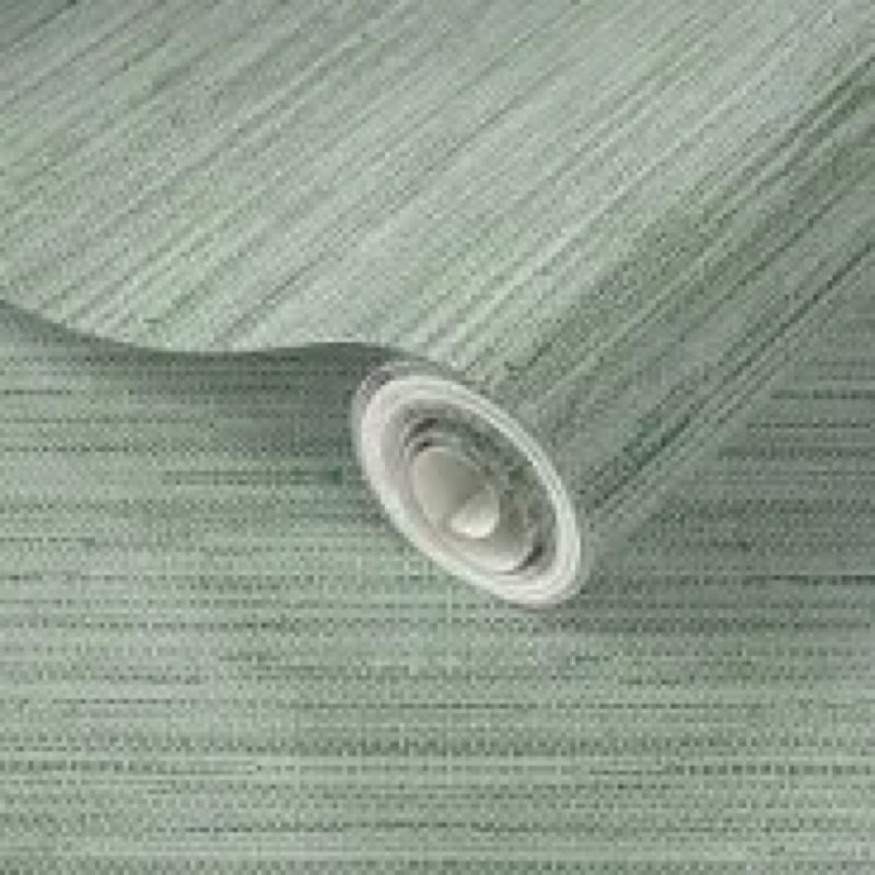 Wallink 30"x120" Grasscloth Textured Wallpaper Peel and Stick Green/Gold Faux Grasscloth Wallpaper W