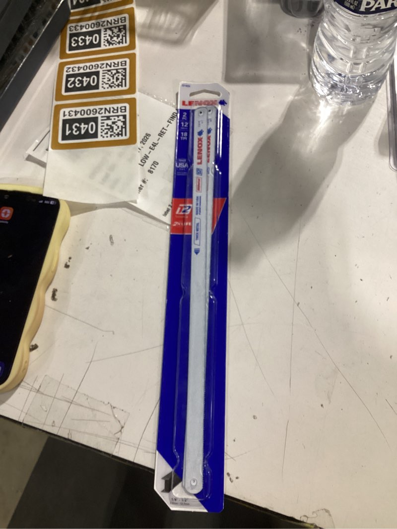 Condition photo showing Good Condition for LENOX 12-in Bi-metal Medium cut Hacksaw blade 2 -Pack