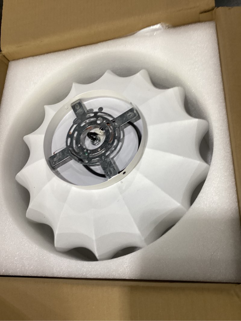 Condition photo showing As Is for japanese silk fabric ceiling light white bedroom close to ceiling lights retro vintage flush mount ceiling light fixture coastal hallway chandelier for entryway white-40