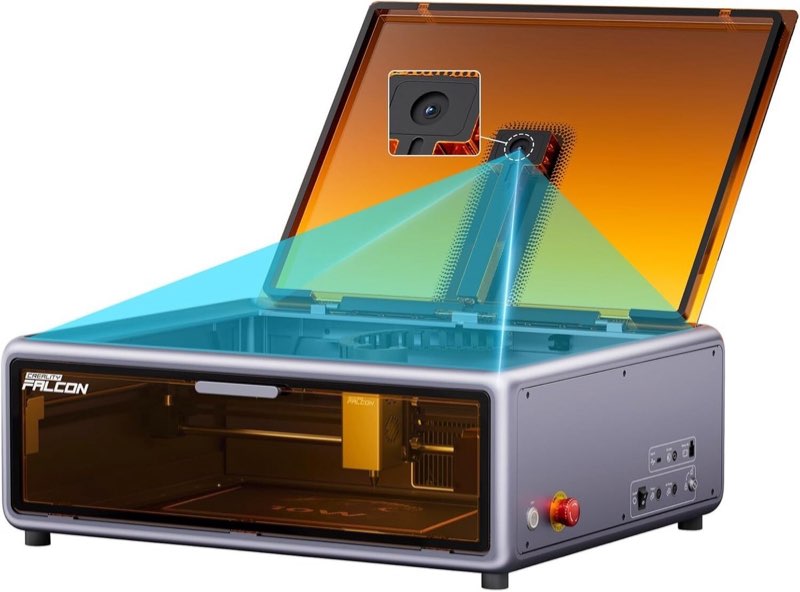 Creality Laser Engraver Falcon A1 10W with Fully Enclosed Design High Compatibility & Easy Assembly,