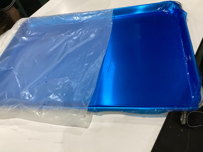 Condition photo showing As Is for bakn sheet pans baksp2618 full size 19 gauge 18" x 26" wire in rim aluminum sheet pan