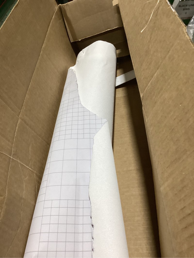 Condition photo showing As Is for oxdigi white wallpaper 24"x 196", white matte contact paper peel and stick self-adhesive removable waterproof wallpaper, large vinyl film decorative for wall covering countertop kitchen cabinet shelf