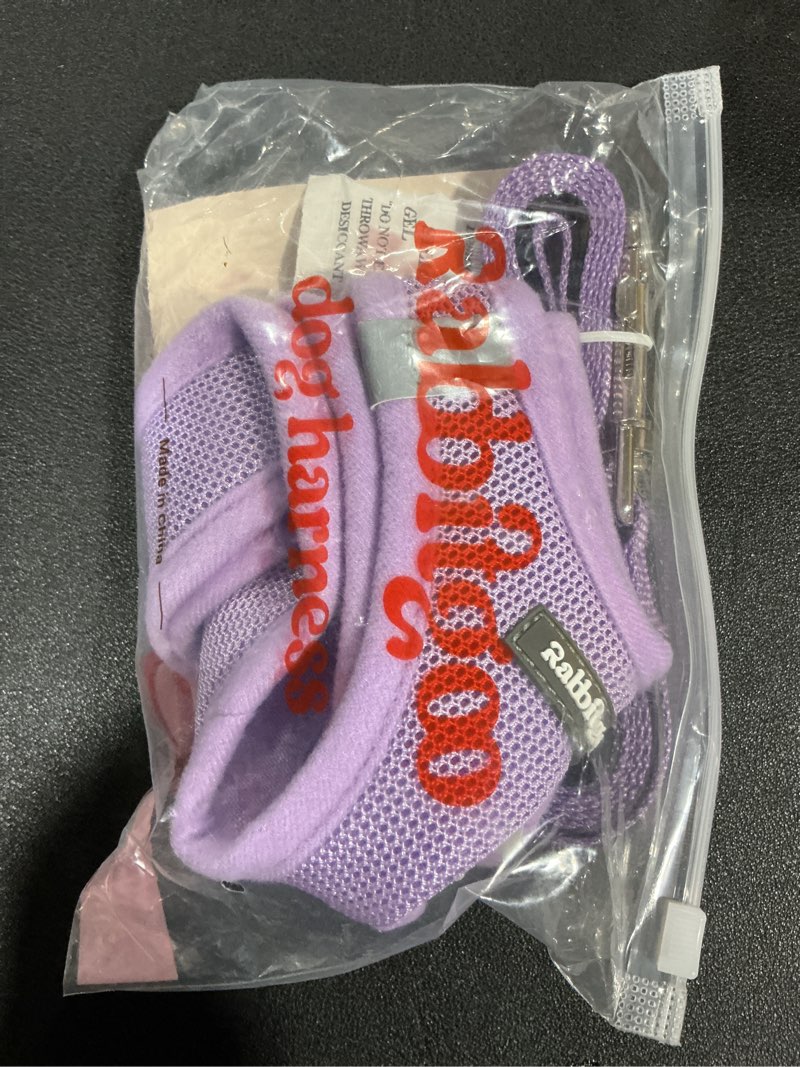 Condition photo showing Good Condition for rabbitgoo Dog Harness Small Sized and Leash Set, Step in Soft Light Puppy Vest, Breathable Mesh Pet Harness, Reflective for Safe Easy Walking, Light Purple S S (Chest: 15.1 - 16.5") Light Purple