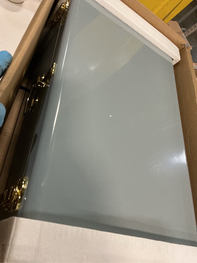 Condition photo showing Good Condition for vixdonos metal trunk decorative storage box set of 2 college dorm chest with handle (light blue)