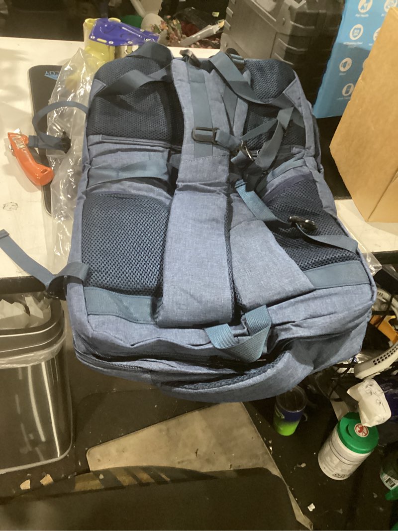 Condition photo showing Good Condition for areyteco 60l big capacity carry on laptop backpack large travel backpack for men, expandable water resistant overnight weekender luggage gym daypack rucksack traveling backpack, traveler gifts, blue xxxl(22''x14''x11'') blue