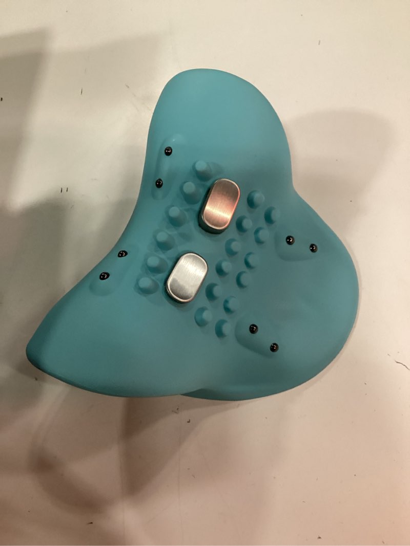 Condition photo showing As Is for gysien neck massager, neck and shoulder relaxer with heat, 3 modes, portable pillows for pain relief and muscle relax, 26° angle cervical traction device for back, shoulder