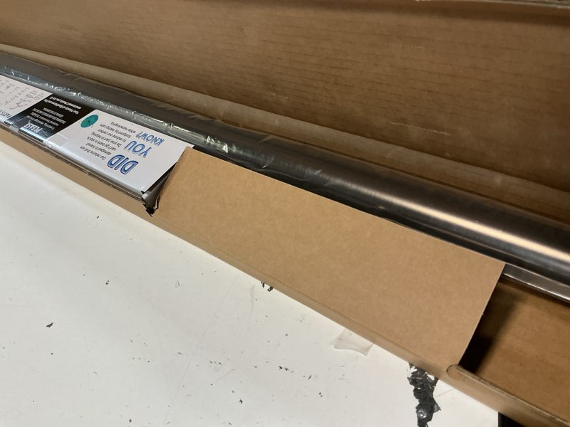 Condition photo showing Good Condition for blasthome® non-adjustable luxury curtain rods for windows, 1 ¼” rod set, 3 1/2 foot fixed length, oil rubbed bronze single rod oil rubbed bronze 3 1/2 foot