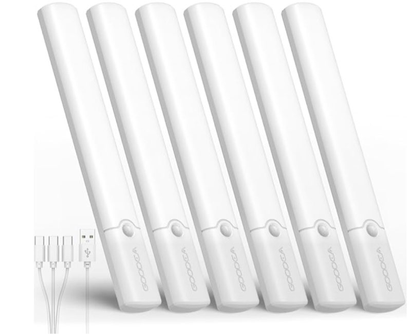 Motion Sensor Light Indoor, Rechargeable Battery Operated Under Cabinet Lighting Wireless, Closet Li