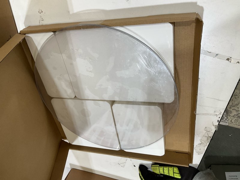 Condition photo showing Good Condition for buffet risers food risers for buffet table acrylic risers display stands tall cake stands cylinder stands for party pedestal cake stand dessert table display set cupcake stands cupcake display (4 pcs white)