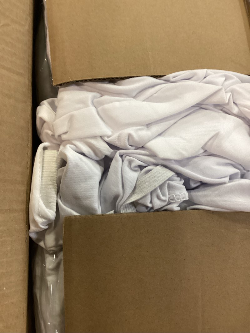 Condition photo showing New/Like New for hainarvers stretch spandex folding chair covers 30pcs universal fitted chair cover protector for wedding,party, banquet, holidays, celebration, decoration(white, 30 pcs) white 30pcs