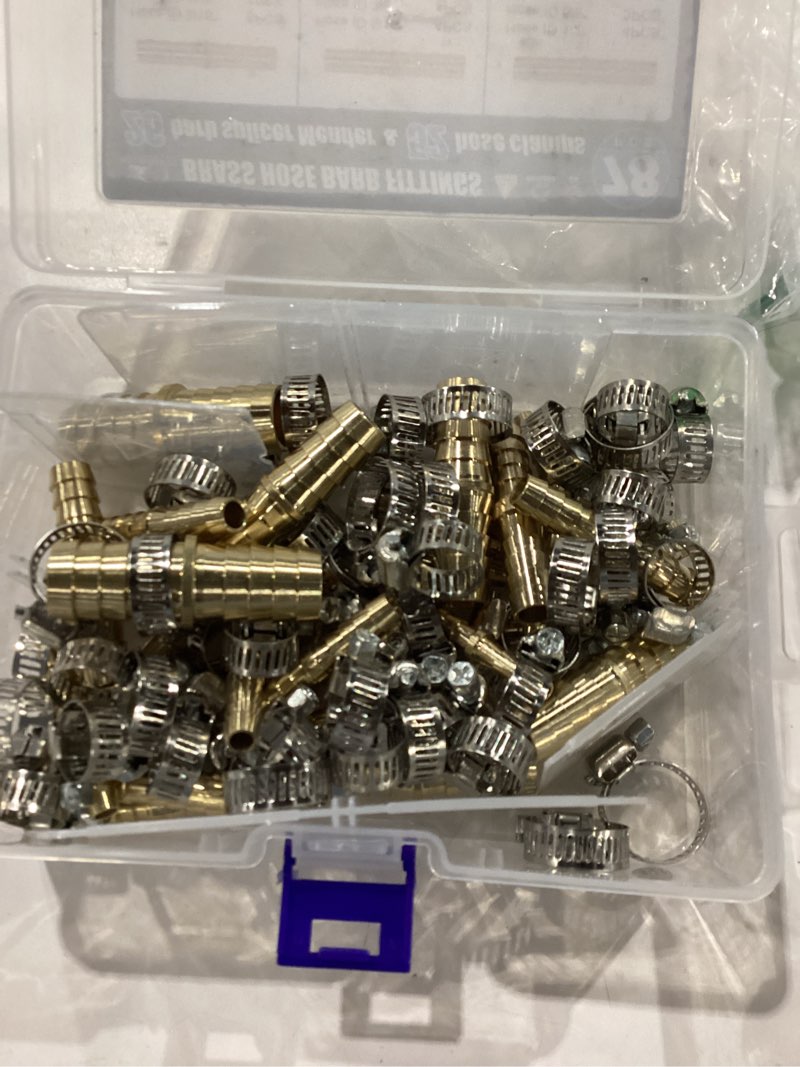 Condition photo showing New/Like New for Ailbiuko 48PCS Brass Hose Barb Fittings,Barb Splicer Mender 3/16" 1/4" 5/16" 3/8" 1/2" 5/8" and Male