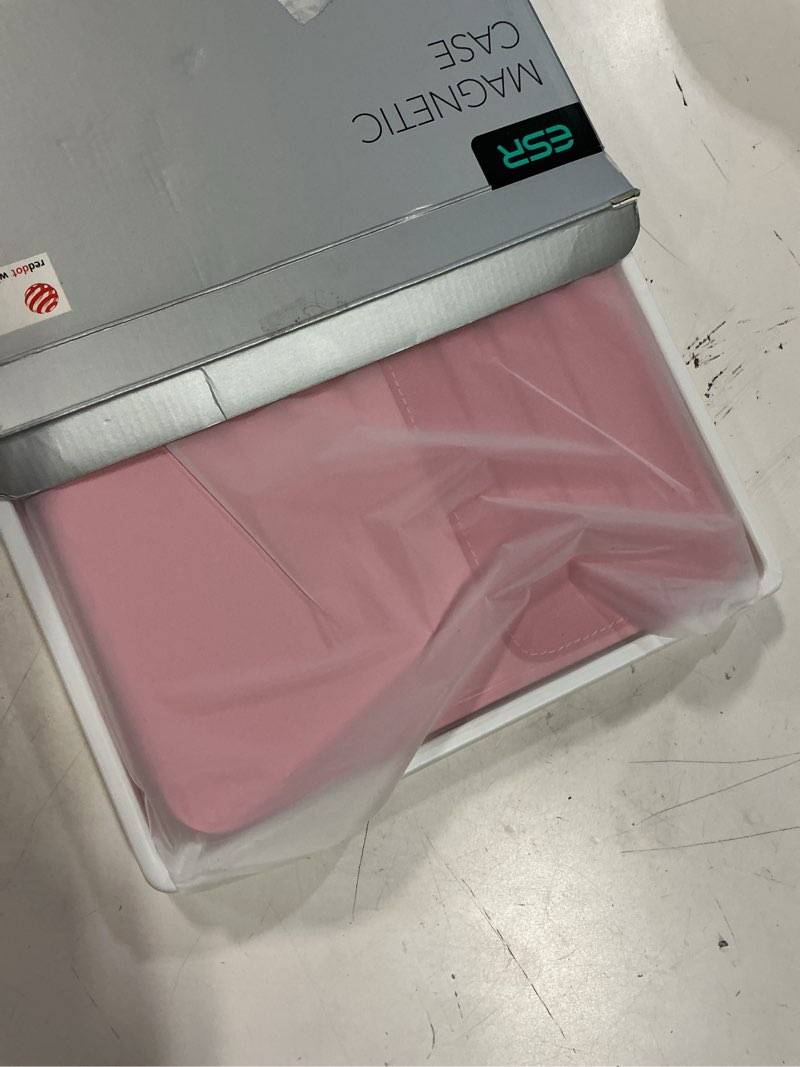 Condition photo showing New/Like New for esr for ipad pro 11 inch case (m5/m4) 2025/2024, rotating case with removable magnetic cover, adjustable portrait/landscape stand, 9 standing angles, shift series, pink ipad pro 11" m5/m4 (2025/2024) pink