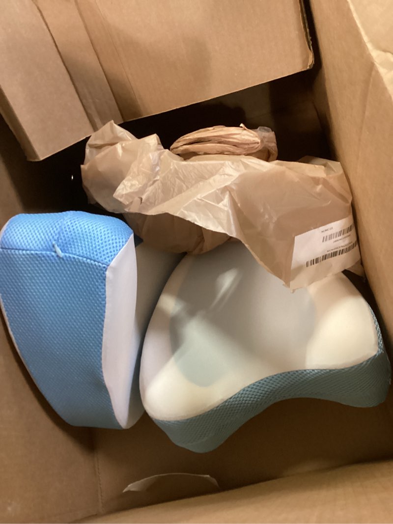 Condition photo showing Good Condition for Contour Legacy with Cool Gel Leg & Knee Memory Foam Side Sleeper Support Pillow - Soothing Relief for Sciatica, Back, HIPS, Knees, Joints (2 Pack)