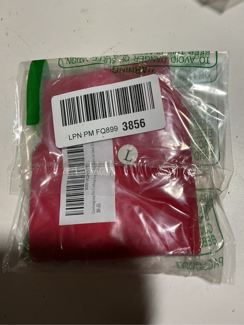Condition photo showing New/Like New for lovelonglong pet clothing dog costumes basic blank t-shirt tee shirts for small dogs red l l (-12lbs) red