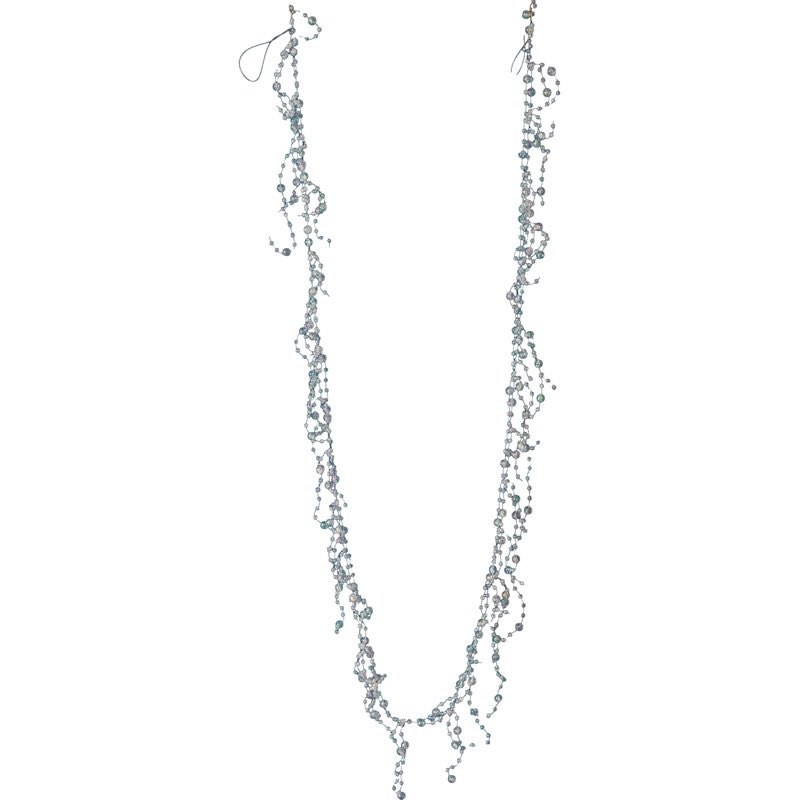 6' White Bead Novelty Garland
