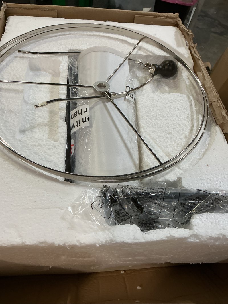 Condition photo showing Good Condition for bobomomo 62" rustic farmhouse floor lamp dark brown with remote & dimmable 9w bulb, 3 color temperatures resin standing lamp, retro tall lamp for living room, bedroom, nursery, office, reading nook remote-dark brown 62"