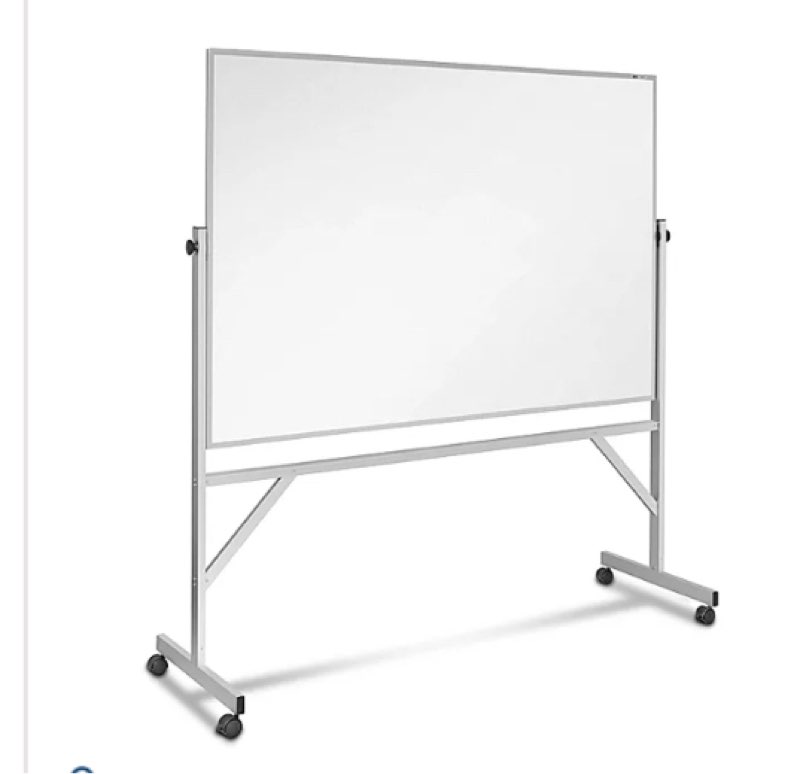  Magnetic Steel Mobile Dry Erase Board - 6 x 4'