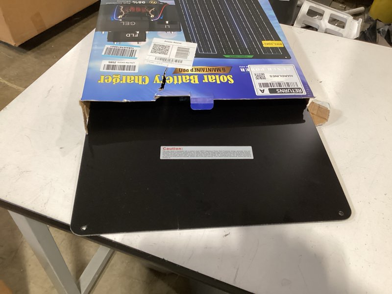 Condition photo showing As Is for suner power waterproof 50w 12v solar battery charger & maintainer pro, built-in ultrasmart mppt charge controller, 12 volt solar panel trickle charging kits for car automotive boat marine rv trailer bc-50w-pb ultra