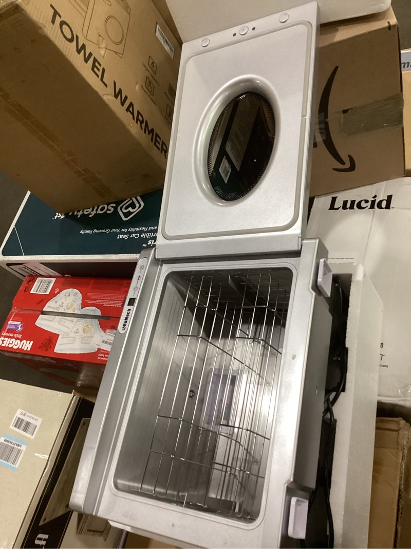 Condition photo showing Good Condition for NOT TESTED ROMECH 23L Hot Towel Warmer Cabinet, Professional Towel Heater with LED Temperature Display Setting, Extra Large Capacity Towel Warmers for Spa Massage Salon Home (Silver, 23L) 23L Silver