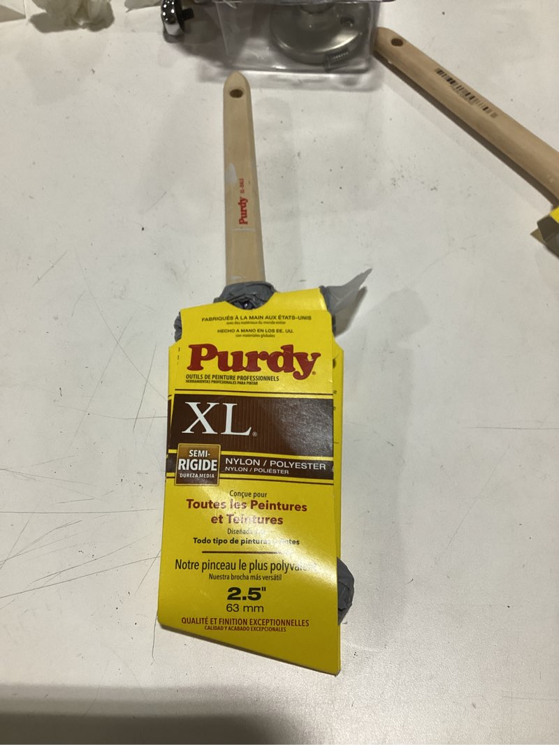 Condition photo showing As Is for Purdy XL 2-1/2-in Reusable Flat Multipurpose Brush