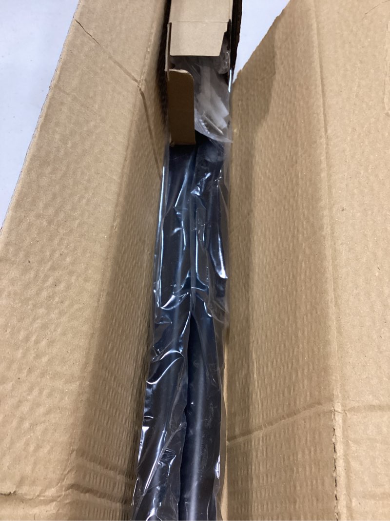 Condition photo showing Good Condition for Curved Shower Curtain Rod, 42-72 inches Adjustable Curved Shower Rod, RustProof Curved Shower Rods for Bathroom, Bathtub, Premium Stainless Steel, Need to Drill, Black Black 42-72 inches