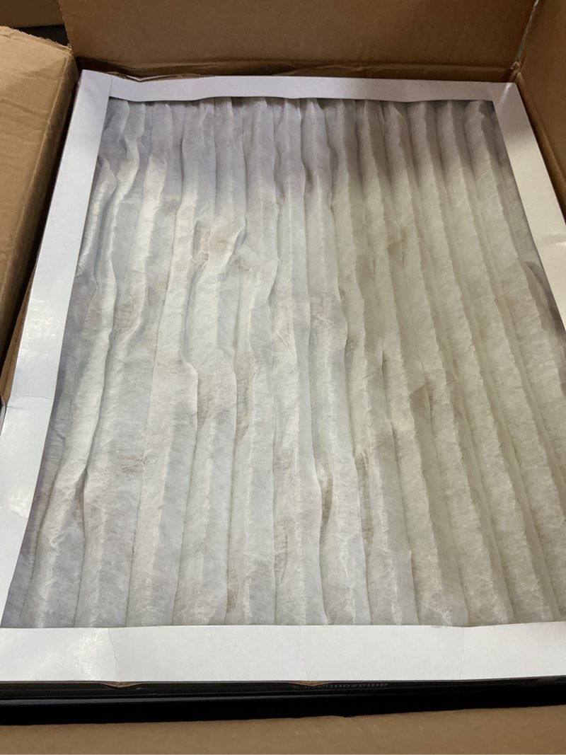 Condition photo showing As Is for amazon basics 16x20x1 air filter 6 pack, merv 8 ac furnace filters (actual size: 15.75" x 19.75" x 0.75") 16x20x1 merv 8