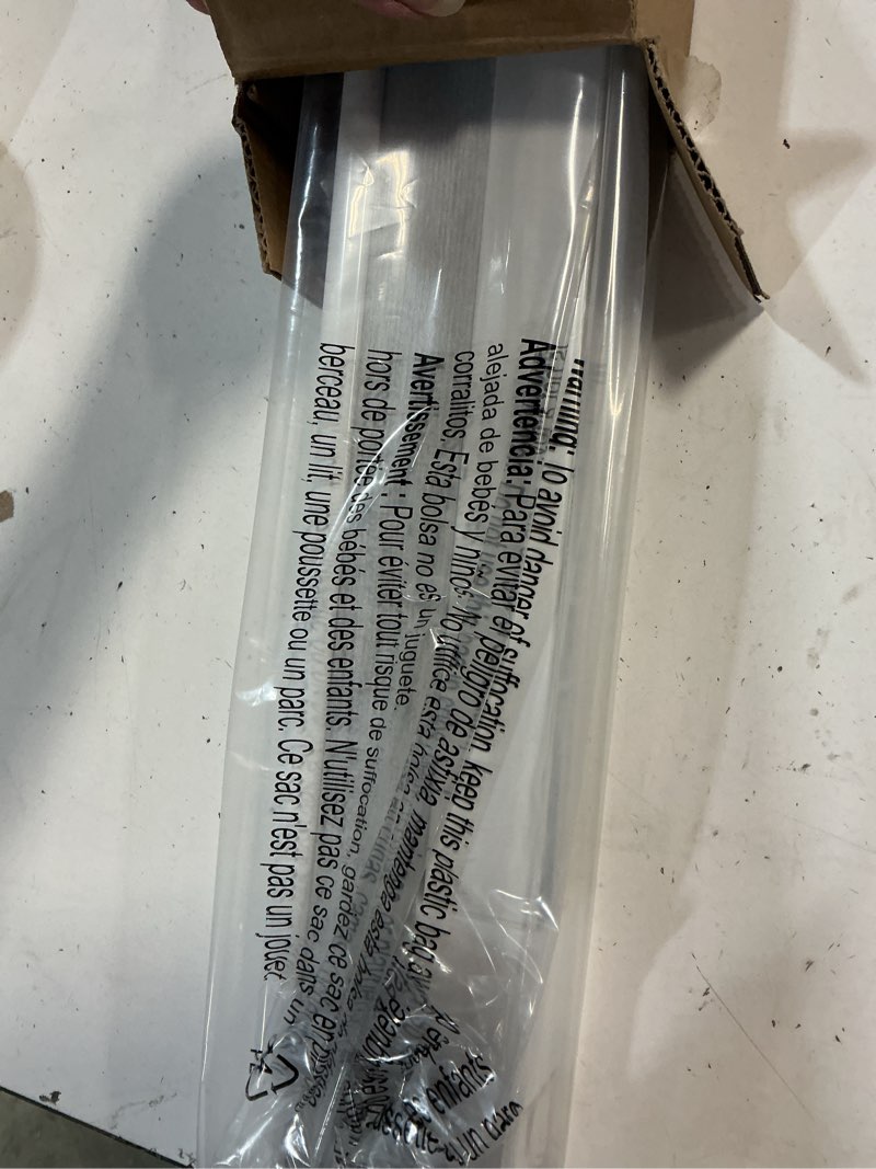 Condition photo showing New/Like New for lazblinds cordless cellular shades, no tools no drill blackout honeycomb shades pleated blinds for windows, 29.5'' w x 48'' h, silver white blackout-silver white 29 1/2'' w x 48'' h
