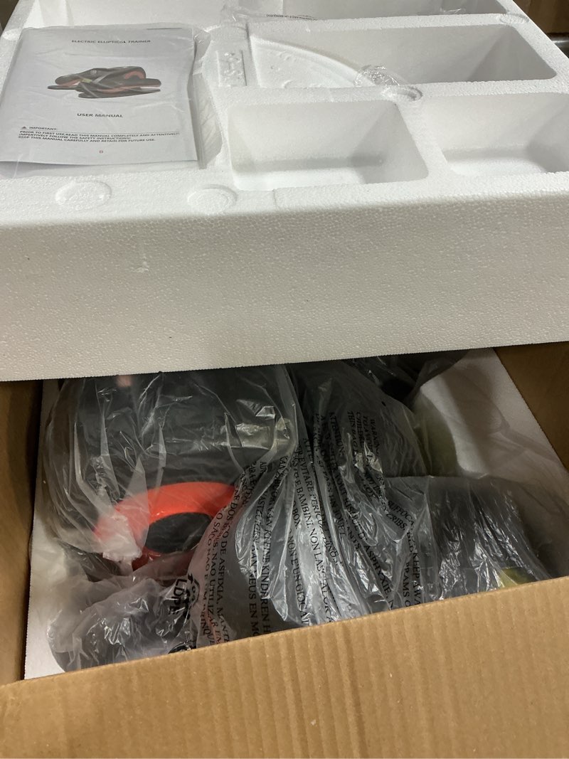 Condition photo showing New/Like New for Under Desk Elliptical Machine, Electric Elliptical Leg Exerciser for Seniors with 12 Adjustable, Portable Quiet Elliptical Exercise Machine, Seated Pedal Exerciser with Remote Control