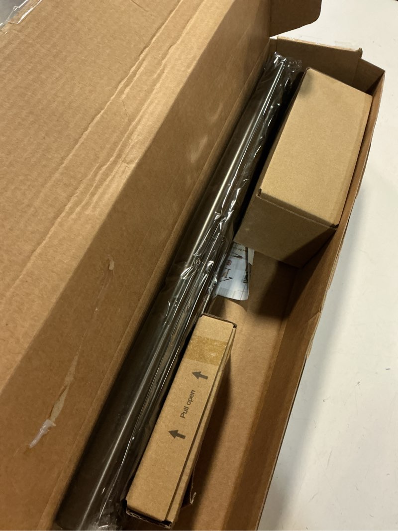 Condition photo showing Good Condition for kamanina bronze curtain rod 32 to 58 inch(2.6-4.8ft), adjustable curtain rods for windows 28 to 48 inch, 3/4 inch splicing drapery rods with twisted cage finial bronze 32-58"